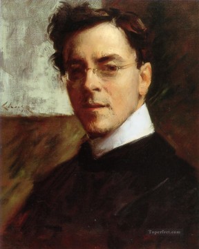 company of captain reinier reael known as themeagre company Painting - Portrait of Louis Betts William Merritt Chase